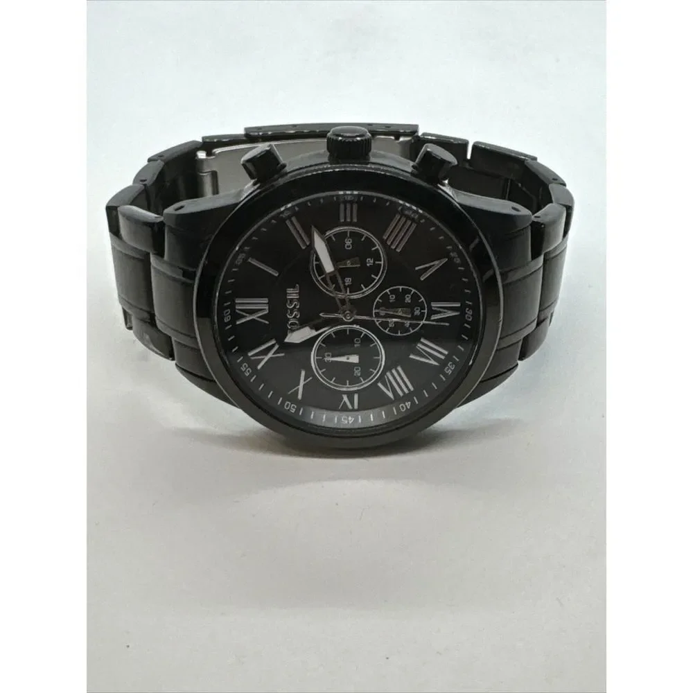 Fossil Small Flyn BQ1743 Men's Black Stainless Steel Analog Dial Watch JNA359
